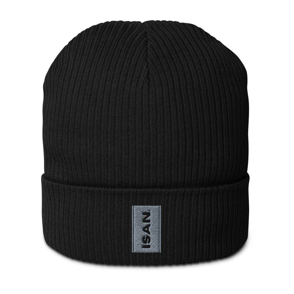 ISAN GREY Organic Ribbed Beanie