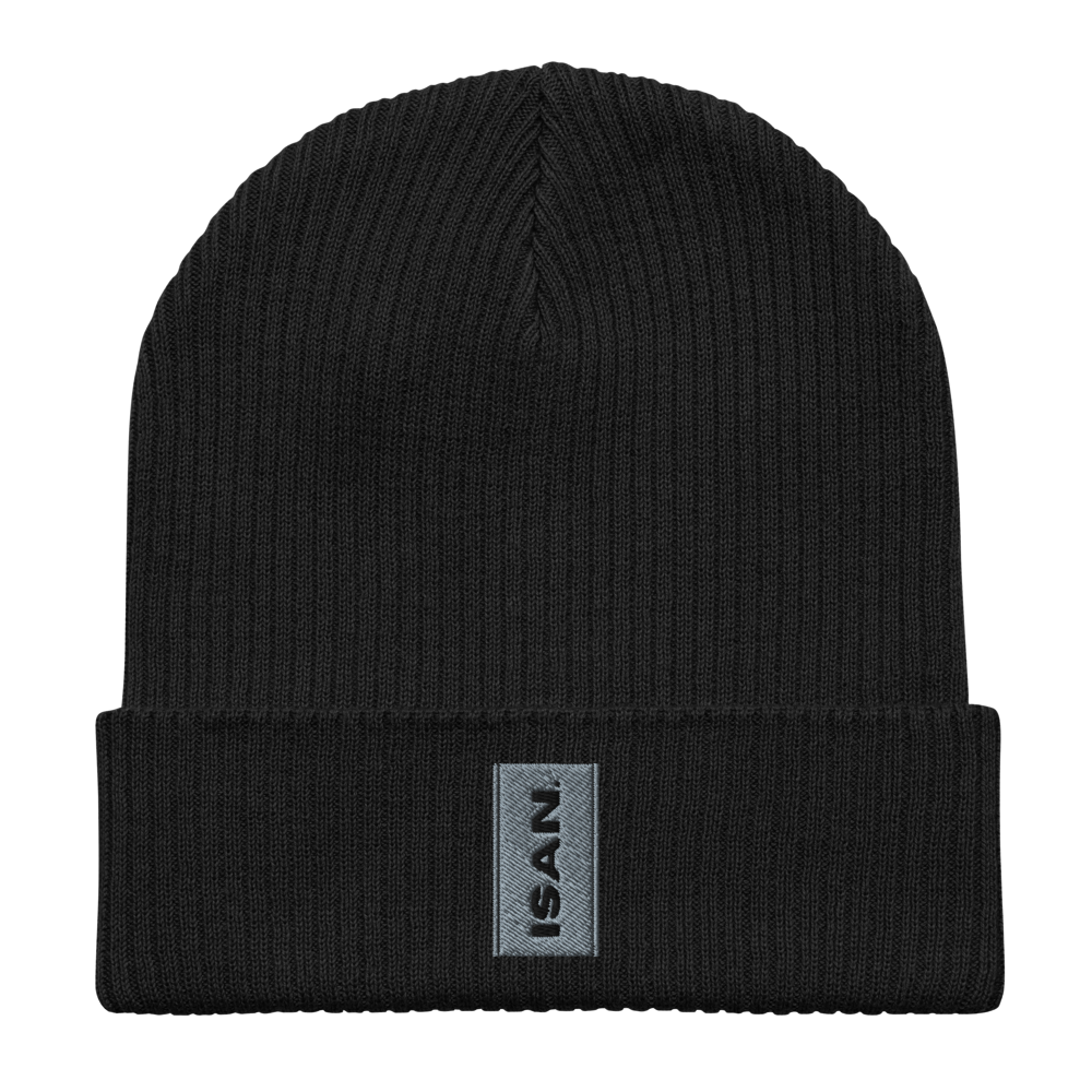 ISAN GREY Organic Ribbed Beanie