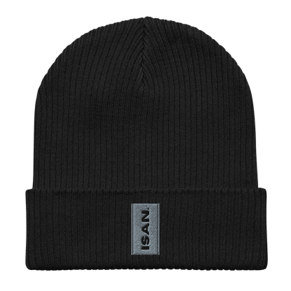 ISAN GREY Organic Ribbed Beanie