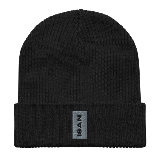 ISAN GREY Organic Ribbed Beanie