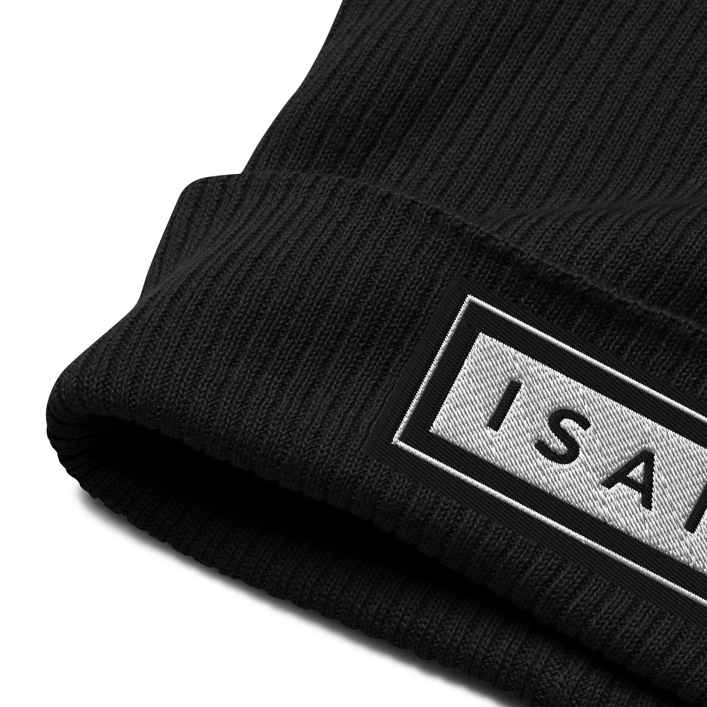 ISAN BOLD Organic Ribbed Beanie